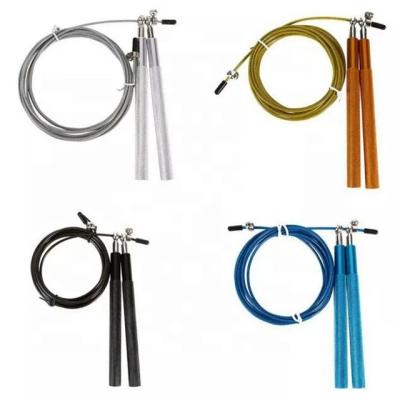 China Customized Cheap High Quality Realsin Color Steel Wire Heavy Retractable Gear Rope Adjustable Length Natural Jump Rope for sale