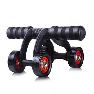 China Multifunctional Advanced Type Brake Abdominal Muscle Wheel Roller Fitness PP Realsin Household Frog Four Wheel Wheel for sale