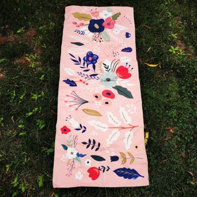 China 2022 Spring Summer quick dry microfiber beach towel customized printed Pink towel sand free beach towel for sale