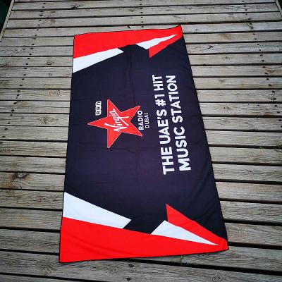 China Wholesale Quick Dry New Design Custom Logo Double Side Digital Printed Sublimation Sand Free Microfiber Beach Towel for sale