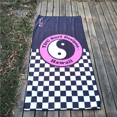 China suede microfiber beach towel Tai Chi Diagram free custom print microfiber beach towel for sale