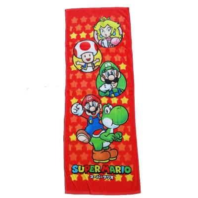 China wholesale custom 100% cotton kids cartoon lightweight beach towel digital printed sand free beach towel for sale