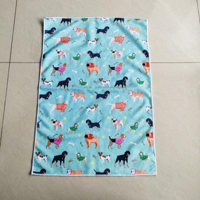 China Kids sand free Animal print beach towels for kids bulk sublimation non sand dog beach towel cat printed animal beach tow for sale