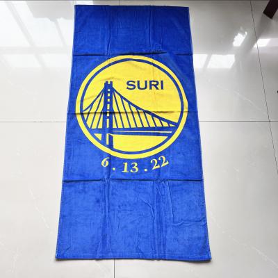 China 100% Cotton Terry Printed Towel Terry designer electric towel with designs for business quick dry beach towel for sale