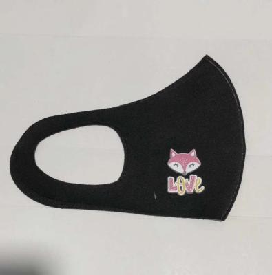 China anti-dust water proof polyester face mask breathable customize logo black color various color for sale