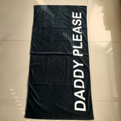 China wholesale organic  100% cotton bath towels  luxury beach towel with logo custom print recycled beach towel for sale