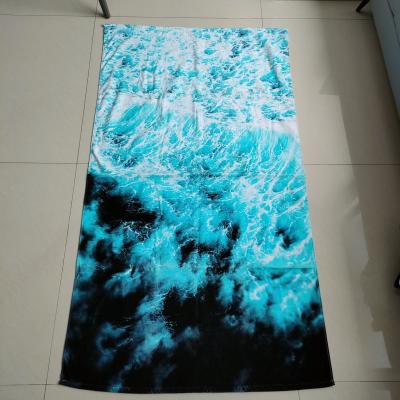 China Hotsale organic cotton beach towel children custom quick dry quality bath towel printed beach towels for sale