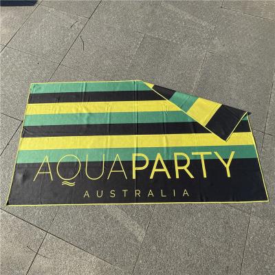 China Waffle microfiber beach towel microfibre waffle weave knit beach towel sand free custom microfiber beach towels for sale