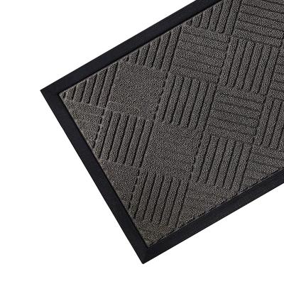 China Washable Dotcom Amazon Hot sale Custom Polypropylene Welcome Doormat Rubber Entryway Floor Rug Outdoor Entrance Front Door Mat With Logo for sale