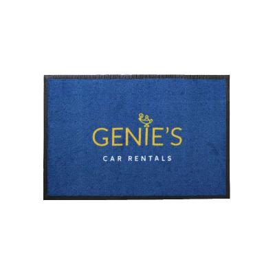 China 2021 Hot Nylon Reversible Logo Mat Custom Business For Company for sale