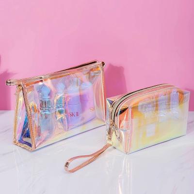 China Hot Selling Multifunctional Cosmetic Bag Portable Fashion Cosmetic Transparent Bag TPU Storage Bag for sale