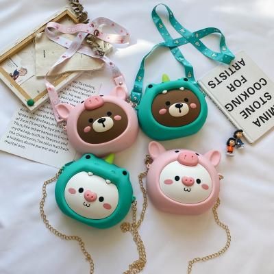 China Factory wholesale new Korean children's style small cartoon silicone bag multifunctional girl waterproof fashion fresh casual bag for sale