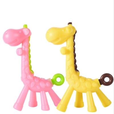 China Soft Chew Toy Infant Teething Toy Baby Teether from Toy Wholesale Cute Gariffe Shape for sale