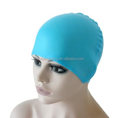 China Pure Customizable Slim Eco-Friendly Silicone Silicone Logo Swim Cap Color Swim Diving Hat Swim Cap for sale