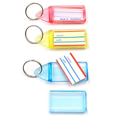 China Wholesale Plastic Custom Design Key Tags , PP Plastic Key Chain Tags for sale