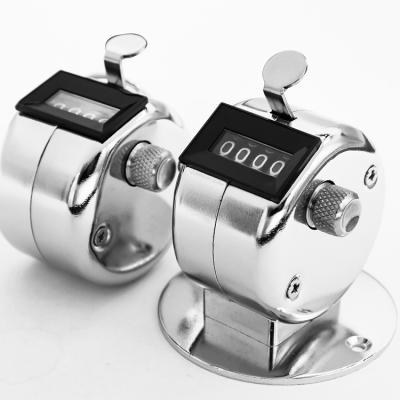 China Metal Hand 4 Digit Tally Counters Hot Sale 4 Digit Mechanical Number Metal Hand Check Counter Counter Click Counter for sale