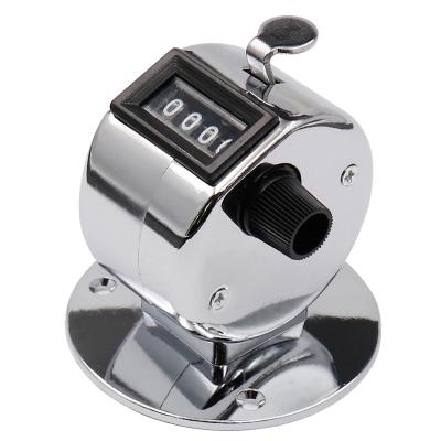 China Metal Hand 4 Digit Tally Counters Manual Hand Tally Palm Click Mechanical Buddha Counter Counter With Metal Case for sale