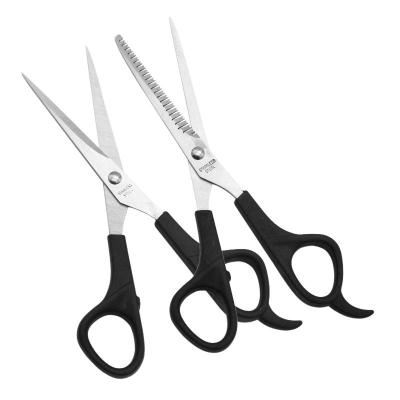 China For Cutting Filament Practical Plastic Handle Smooth Edge Stainless Steel Blade Clips Barber Hair Cutting Scissors for sale