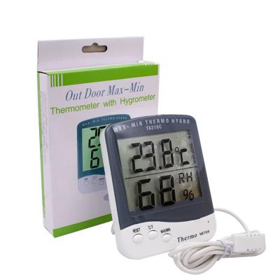 China Household Simple Electronic Temperature and Humidity Meter Large Screen Household Thermohygrometer with Alarm Clock for sale