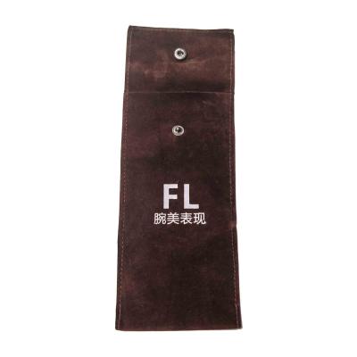 China Safety Personaliized Design Jewelry Bag Microfiber Suede Pocket Flap With Button Display Cards for sale