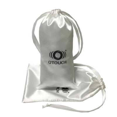 China High Quality Colored Satin Rope Pull Bags Ladies Jewelry Silk Bags For Hair Packaging for sale