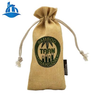 China Fashionable.soft production of Tea Pouch Packing Gift Bag Rope Jute Sack Jute Rice Mugwort Mouth Packing for sale