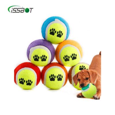 China High quality natural rubber & wool felt wholesale pet tennis balls in various colors in bulk for sale