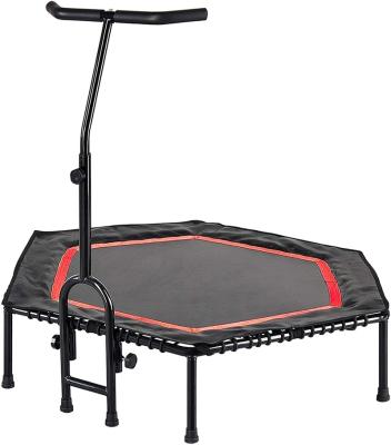 China Without protective net fitness mini trampoline with armrests for indoor and outdoor gymnasiums for sale