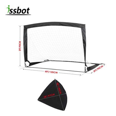 China Wholesale Indoor /Outdoor Soccer Training Football Net Portable Foldable Automatic Practice Kids Play Mini Soccer Goal With Carry Bag For Kids Training for sale