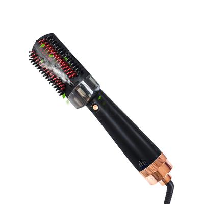 China Professional Hotel Hot Air Brush Dryer Hair Straightener Styler Hot Air Comb Dropshipping Customized Logo Power for sale