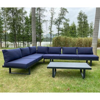 China Modern Functional Aluminum Modern Folding Bed Lounge Patio Sofa Set Garden Leisure China Outdoor Furniture for sale