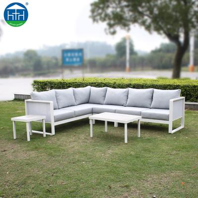 China uv-protection cheap outdoor modern sofa set aluminum sectional patio furniture set outdoor sofa China supplier for sale