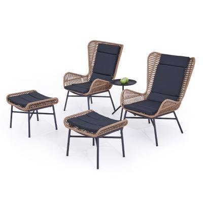 China Modern Designs Modern Patio Bistros Outdoors Set Balcony Rattan Garden Chairs Set for sale