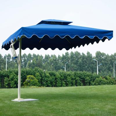 China Modern Discount Furniture Garden Umbrella Stainless Steel Stylish Outdoor Strong Aluminum Umbrella for sale