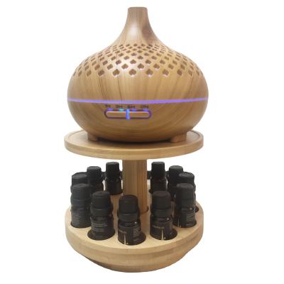 China 2020 Bestselling Music Diffuser Ultrasonic Wood Grain Air Humidifier Music Speaker Aroma Diffuser with LED Light for sale