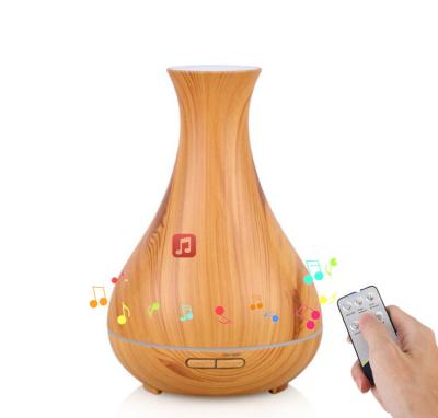 China Blue Remote Control 7-color LED Mist Tooth Humidifier Essential Oil Aroma Air Diffuser Cool Timer Ultrasonic Music Speaker Difusor for sale