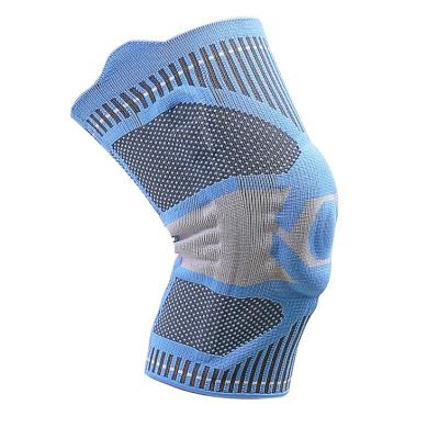 China Soccer Basketball Weightlifting Side Stabilizers Silicone Patella Gel Pad Knee Brace Compression Knee Sleeve For Women Men for sale