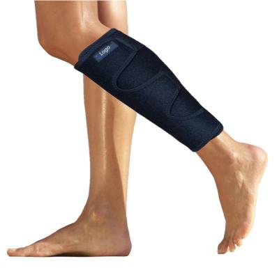 China Adult Adjustable Sublimation Shin Guard Calf Support Brace Splint Compression Custom Shin Sleeve For Ripped Calf Muscle for sale