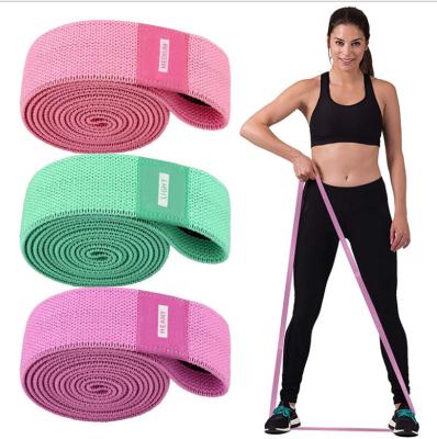 China Wholesale Custom Latex Factory Price Exercise Band With 2m Long Extended Fabric Resistance Bands for sale