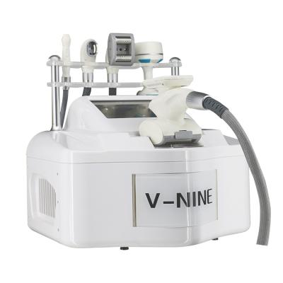 China Weight loss 5 handles RF+Roller+vacuum cavitation system V9 vela9 machine for body and face for sale