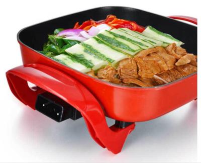 China Household CE Die Cast Aluminum Square Electric Frying Pan And Pizza Pan for sale