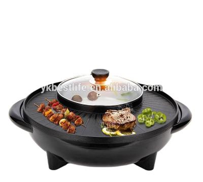 China Household Nutril 35cm Round Electric Hot Pot Grill for sale