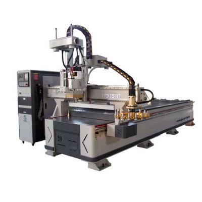 China Long Service Life Furniture ATC Wood Router Machining Center With Drilling Row for sale