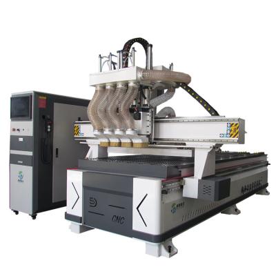 China Long Service Life Multi Axis CNC Router Wood Cutting And Nesting Drilling Machine for sale