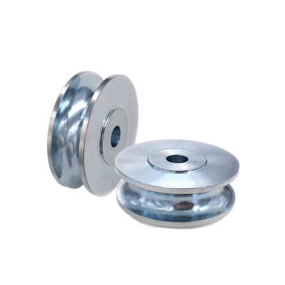 China High Precision CNC Parts Aluminum Stainless Steel Belt Drive Custom Rotational Machined Round Pulley for sale