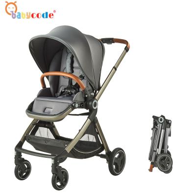 China 2021 Factory Reversible Travel China Seat Luxury Baby Stroller Foldable With Seat for sale