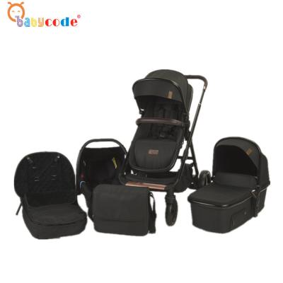 China EN1888 Polyester Fabric Seat Luxury Reversible Stroller With Car Seat for sale