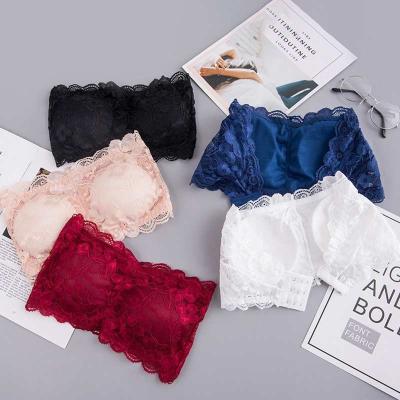 China Wholesale Breathable Sexy Women Push Up Bra Full Wrap Chest Tube Top Bralette Wire Free Back Closure Strapless Bra for sale