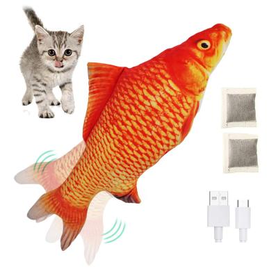 China Viable Pet Soft Plush 3D Fish Shape Cat Toy Interactive Toys Stuffed Cat Fish Toy for sale