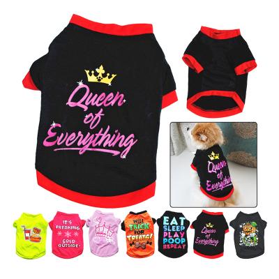 China Comfortable High Quality Pet Colothes Cotton Dog Clothes T Shirt For Summer for sale